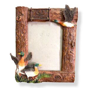 Mossy Oak Wood Duck Picture Frame 4x6 Rustic Wildlife Cabincore Hunting Lodge